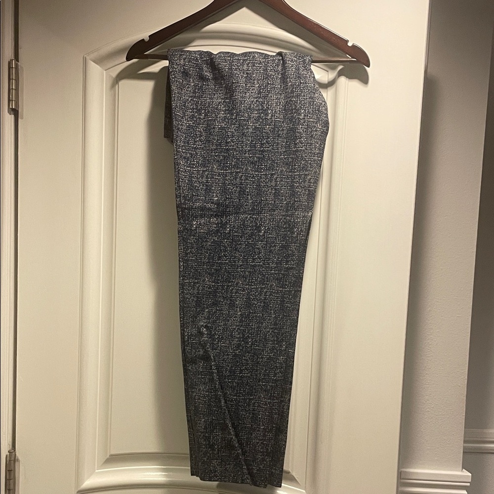 Classiques Entier Blue Textured Cropped Pants